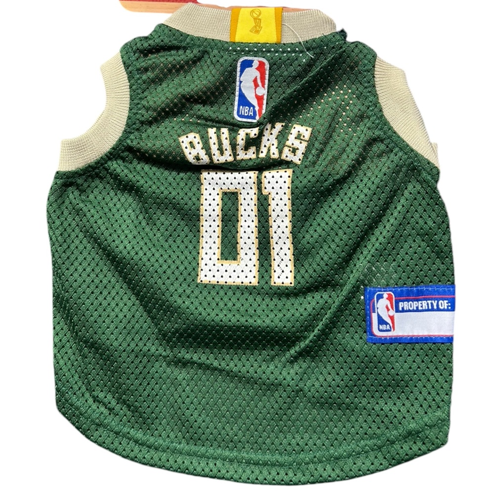 NBA dog pet jersey MILWAUKEE BUCKS size Small NWT